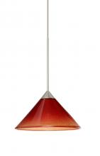  X-117681-SN - Besa Pendant For Multiport Canopy Kona Satin Nickel Sunset 1x50W Halogen