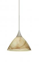  X-174383-SN - Besa Pendant For Multiport Canopy Domi Satin Nickel Mocha 1x50W Halogen