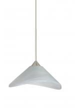  X-191352-SN - Besa Pendant For Multport Canopy Hoppi Satin Nickel Marble 1x50W Halogen