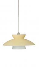  X-271897-SN - Besa Pendant For Multiport Canopy Trilo 7 Satin Nickel Champagne 1x50W Halogen