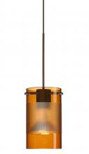  X-6524EG-BR - Besa Pendant For Multiport Canopy Scope Bronze Armagnac/Frost 1x50W Halogen Mr16