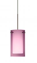  X-A44007-BR - Besa Pendant For Multiport Canopy Pahu 4 Bronze Transparent Amethyst/Opal 1x35W Halog