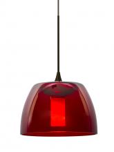  X-SPURRD-LED-BR - Besa Spur Cord Pendant For Multiport Canopy, Red, Bronze Finish, 1x3W LED