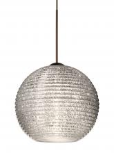 Besa Lighting XP-4615GL-LED-BR - Besa Pendant Kristall 6 Bronze Glitter 1x5W LED