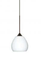  XP-560507-BR - Besa Pendant Tay Tay Bronze Opal Matte 1x50W Halogen