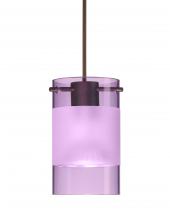  XP-6524EA-BR - Besa Pendant Scope Bronze Amethyst/Frost 1x50W Halogen Mr16