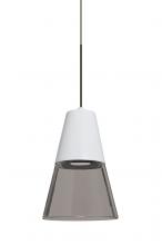  XP-TIMO6WS-LED-BR - Besa, Timo 6 Cord Pendant,Smoke/White, Bronze Finish, 1x9W LED