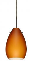  1BC-171380-BR - Besa Pendant Pera 6 Bronze Amber Matte 1x50W Candelabra