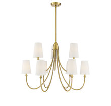  1-2541-9-322 - Cameron 9-Light Chandelier in Warm Brass