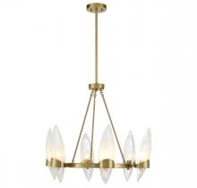  1-5500-6-322 - Nouvel 6-Light Chandelier in Warm Brass