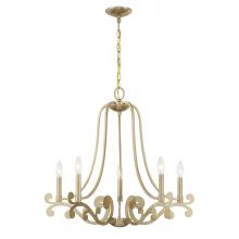  1-6096-5-127 - Lombard 5-Light Chandelier in Noble Brass