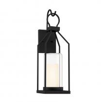  5-1985-BK - Hamilton 1-Light Outdoor Wall Lantern in Matte Black