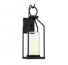  5-1986-BK - Hamilton 1-Light Outdoor Wall Lantern in Matte Black