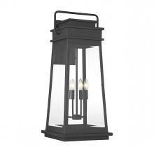  5-815-BK - Boone 4-Light Outdoor Wall Lantern in Matte Black