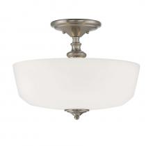  6-6835-2-SN - Melrose 2-Light Ceiling Light in Satin Nickel