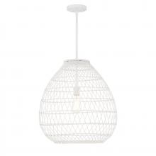  7-7681-1-83 - Maya 1-Light Pendant in Bisque White