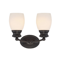  8-9127-2-13 - Elise 2-Light Bathroom Vanity Light in English Bronze