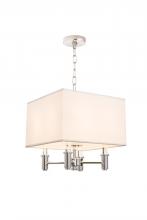  500570CH - DuPont 4 Light Square Convertible Pendant - Semi Flush Mount