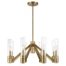  6518-AN-CL - Rohe Chandelier - Aged Brass