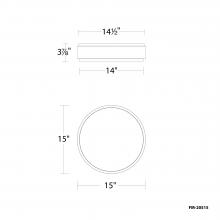  FM-20515-27-BK/AB - Salvo Flush Mount Light