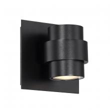  WS-W64905-BK - BARREL 5IN OUTDOOR SCONCE 3000K