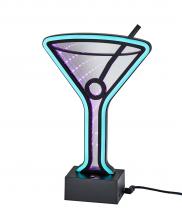  SL3718-01 - Infinity Neon Martini Glass Table/Wall Lamp