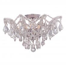  4437-CH-CL-S - Maria Theresa 5 Light Swarovski Strass Crystal Polished Chrome Semi Flush Mount