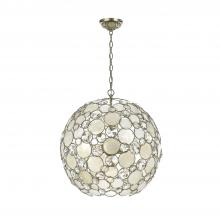  529-SA - Palla 6 Light Antique Silver Sphere Pendant