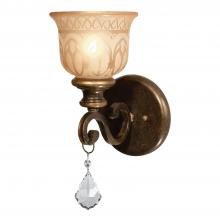  7501-BU-CL-S - Norwalk 1 Light Swarovski Strass Crystal Bronze Umber Sconce