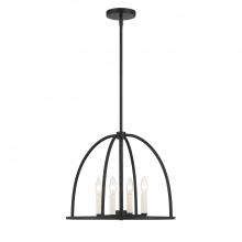  ABB-3004-BK - Abbott 4 Light Black Chandelier