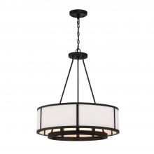  BRY-8006-BF - Bryant 6 Light Black Forged Chandelier