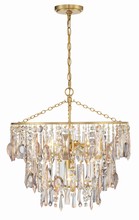  ELS-7103-GA - Elsa 3 Light Antique Gold Chandelier