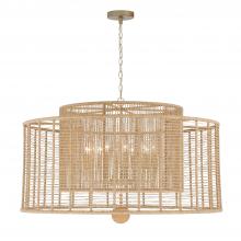  JAY-A5009-BS - Jayna 12 Light Burnished Silver Chandelier