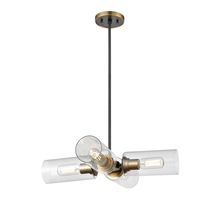 DVI DVP24705BR+GR-CL - Barker 4 Light Pendant