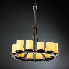  CNDL-8763-14-CREM-DBRZ - Dakota 12-Light Ring Chandelier (Tall)