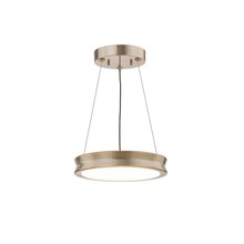  FSN-4190-OPAL-BRSS - Bevel 8.5" LED Pendant