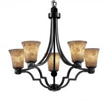 Justice Design Group ALR-8500-30-MBLK - Argyle 5-Light Chandelier