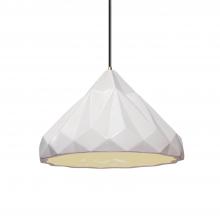 Justice Design Group CER-6450-MAT-ABRS-BKCD-LED1-700 - Geometric 1-Light LED Pendant