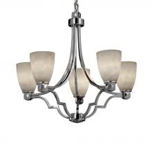 Justice Design Group CLD-8500-15-DBRZ - Argyle 5-Light Chandelier