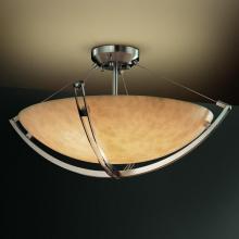  CLD-9711-35-NCKL-LED3-3000 - 18" LED Semi-Flush Bowl w/ Crossbar