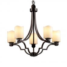 Justice Design Group CNDL-8500-10-AMBR-DBRZ - Argyle 5-Light Chandelier