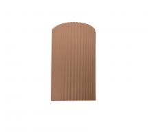  CER-5740-ADOB-LED1-1000 - Small ADA LED Pleated Cylinder Wall Sconce