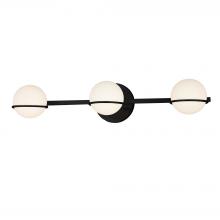  FSN-4163-OPAL-MBLK - Centric 3-Light Bath Bar