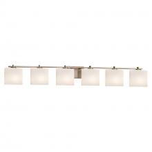 Justice Design Group FSN-8446-30-OPAL-BRSS-LED6-4200 - Era 6-Light LED Bath Bar
