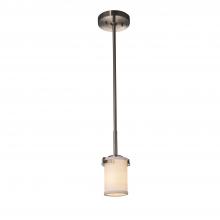  FAB-8455-10-WHTE-NCKL-LED1-700 - Atlas 1-Light LED Mini-Pendant