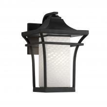  FSN-7521W-WEVE-MBLK-LED1-700 - Summit Small 1-Light LED Outdoor Wall Sconce