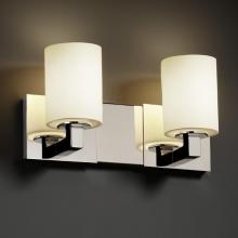  FSN-8922-15-OPAL-NCKL - Modular 2-Light Bath Bar