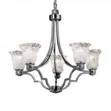 Justice Design Group GLA-8500-30-LACE-CROM - Argyle 5-Light Chandelier