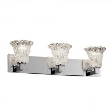 Justice Design Group GLA-8923-26-CLRT-DBRZ - Modular 3-Light Bath Bar