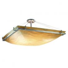  PNA-9784-25-WAVE-DBRZ - 36" Square Semi-Flush Bowl w/ Ring